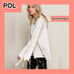 NWT POL French Terry Urban Chic Hoodie Criss Cross Laced Sleeves