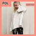 NWT POL French Terry Urban Chic Hoodie Criss Cross Laced Sleeves