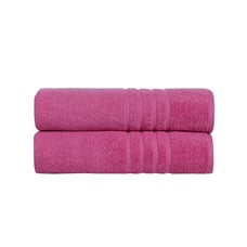 Hotel Quality 100% Turkish Cotton 35 x 70 2 Pieces Oversized Bath Sheet Pink