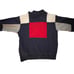 Vintage 80s Red White Blue Colorblock Full Zip Reebok Navy Men’s Large UK Logo