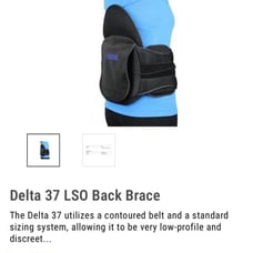 Delta 37 LSO back brace