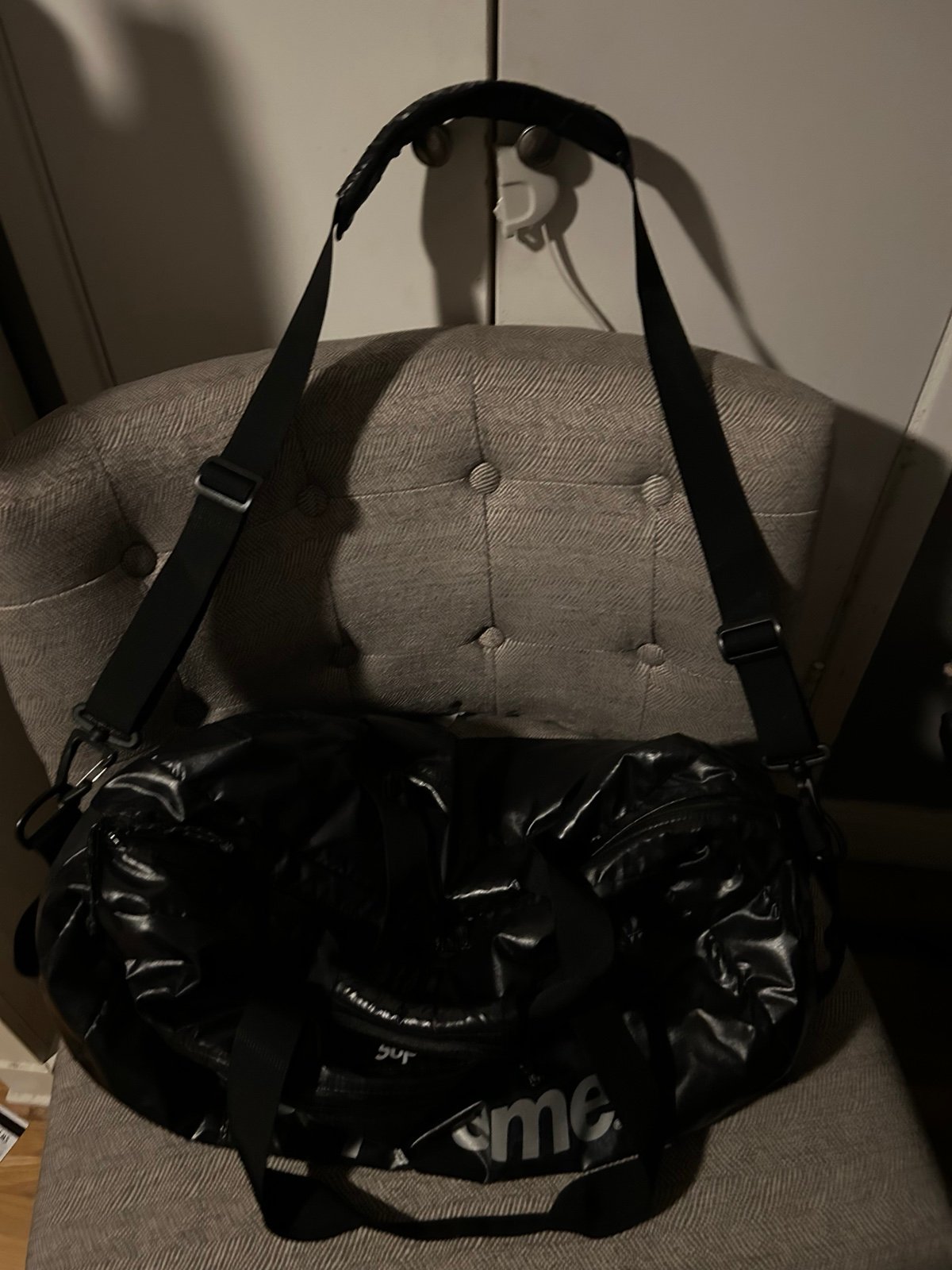 Supreme Duffle Bag Black - FW17 - US