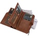 New Women's Trifold Wallet with Credit Card Holders & Money Organizer - Brown