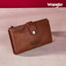 New Women's Trifold Wallet with Credit Card Holders & Money Organizer - Brown