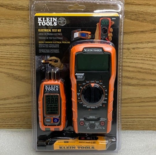 KLEIN TOOLS 69355 Electrical Test Kit - Multimeter, GFCI & Voltage Tester