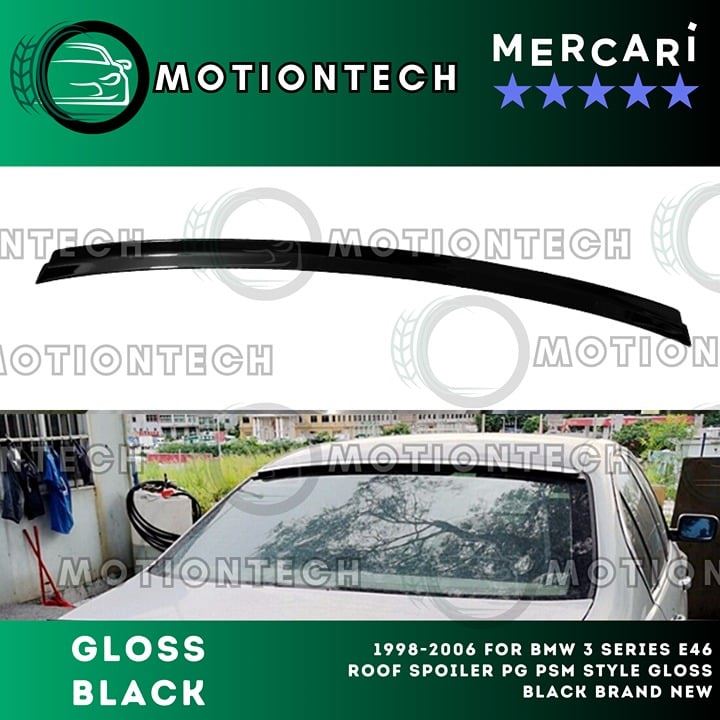 For 1998-2006 For BMW 3 Series E46 Roof Spoiler PG PSM Style Gloss Black New