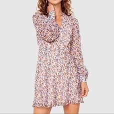 THE EAST ORDER Sophie Mini Dress Peach