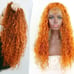 orange celebrity lace free part wig