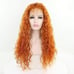 orange celebrity lace free part wig