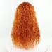 orange celebrity lace free part wig