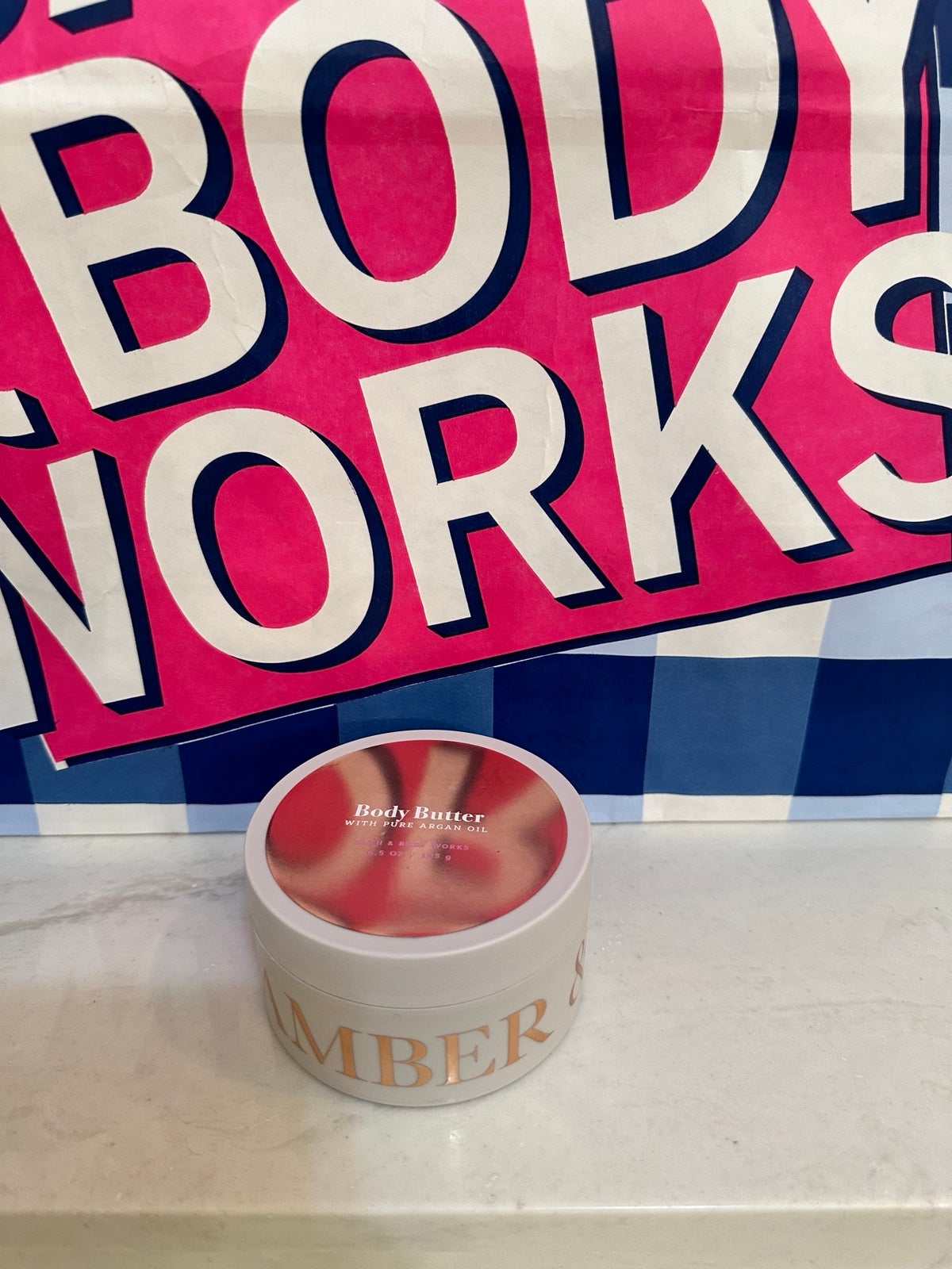 Bath and Body Works amber and aragan