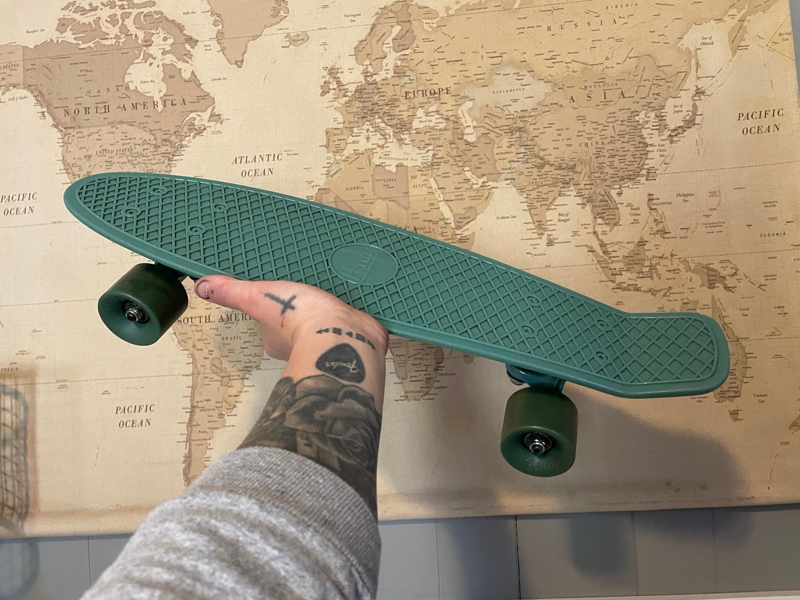 Green Penny Board 27” Complete