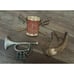 Vintage Sexton 4 Metal Wall Hanging Drum Bugle Horn Sword Powder USA