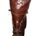 Ron Miller Golf Bag Maroon Pro Model Faux Alligator Vinyl Vintage With Cover