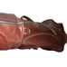 Ron Miller Golf Bag Maroon Pro Model Faux Alligator Vinyl Vintage With Cover