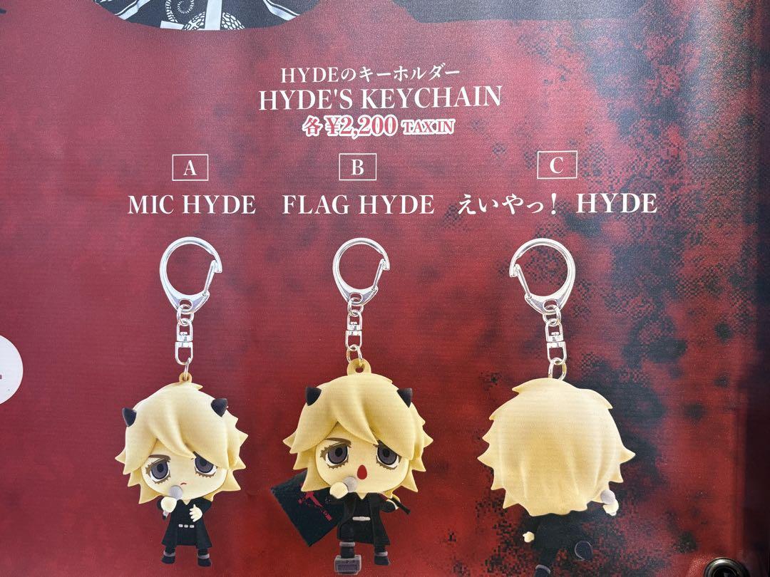 キーチェーン 3種 HYDE inside ライブツアー2025 キーホルダー HYDE inside LIVE 2025 Keychains - Complete Set of 3