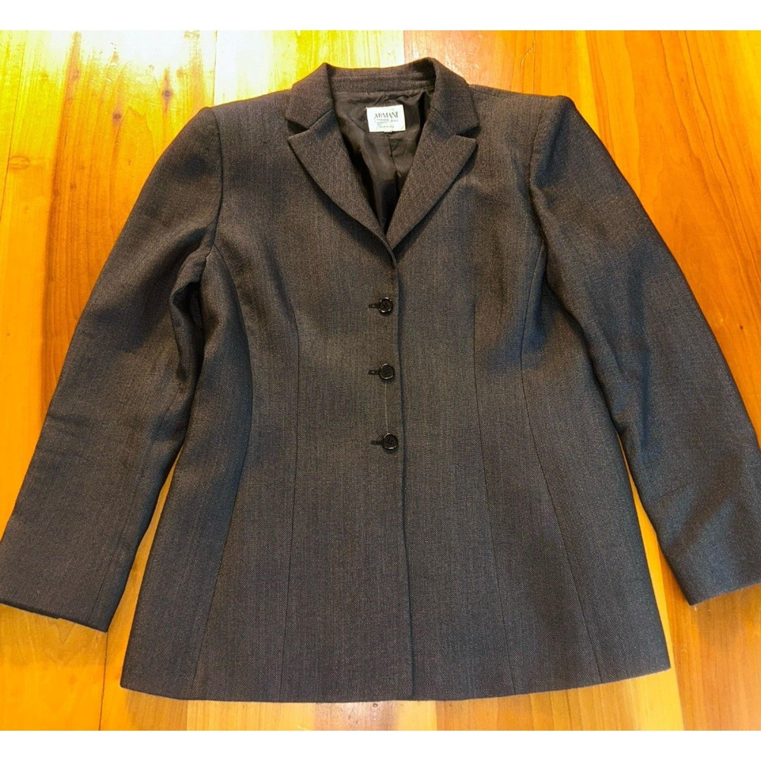 Armani Collezioni Women’s VTG Suit Jacket Size Italian 48-Large Wool/Silk Blend