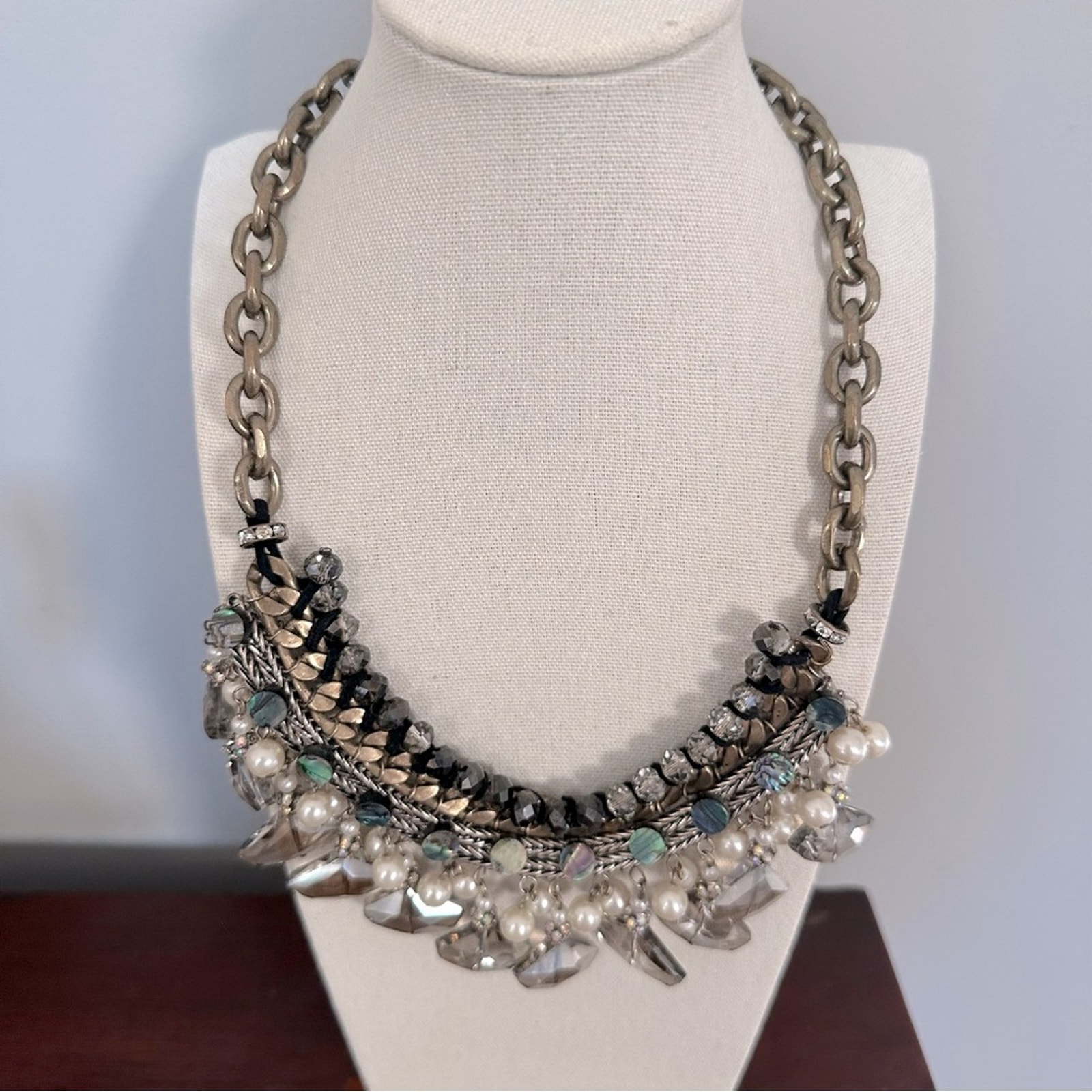 ZARA【NEW】BEADED BIB NECKLACE Zara bib necklace Boho Bohemian Beads Beaded Statemement