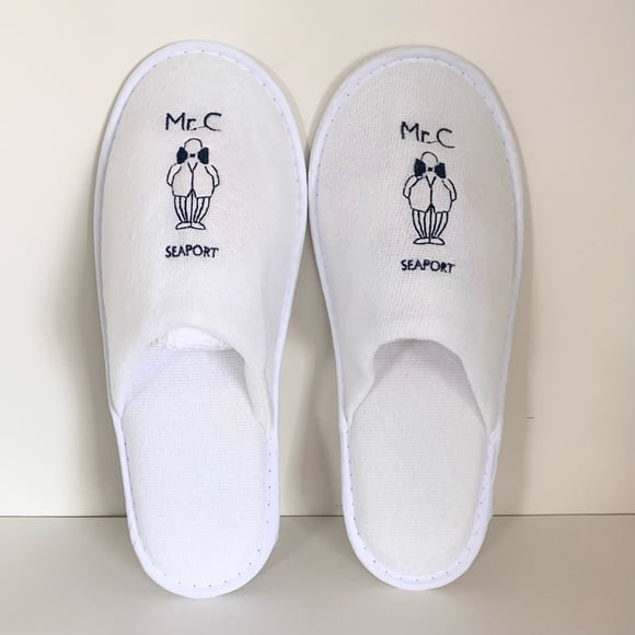 Mr. C seaport New York hotel slippers