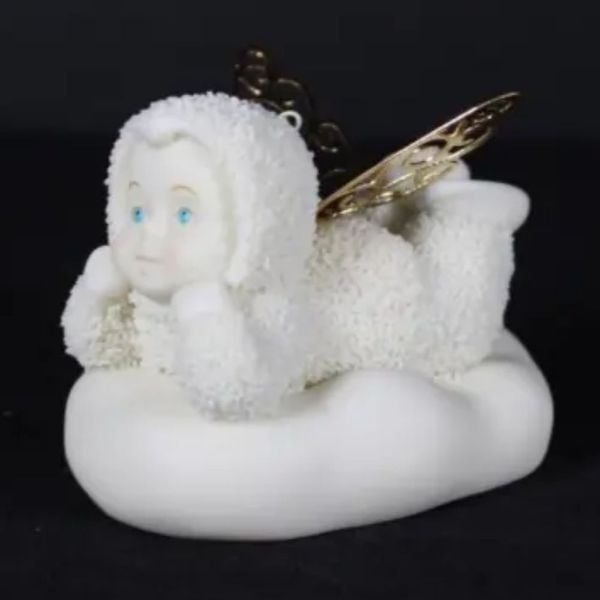 Vintage Snowbabies - Exclusives Angelic Wishes Lying On A Cloud Ornament