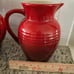 Two Le Creuset Ombré Cherry Pitchers stoneware