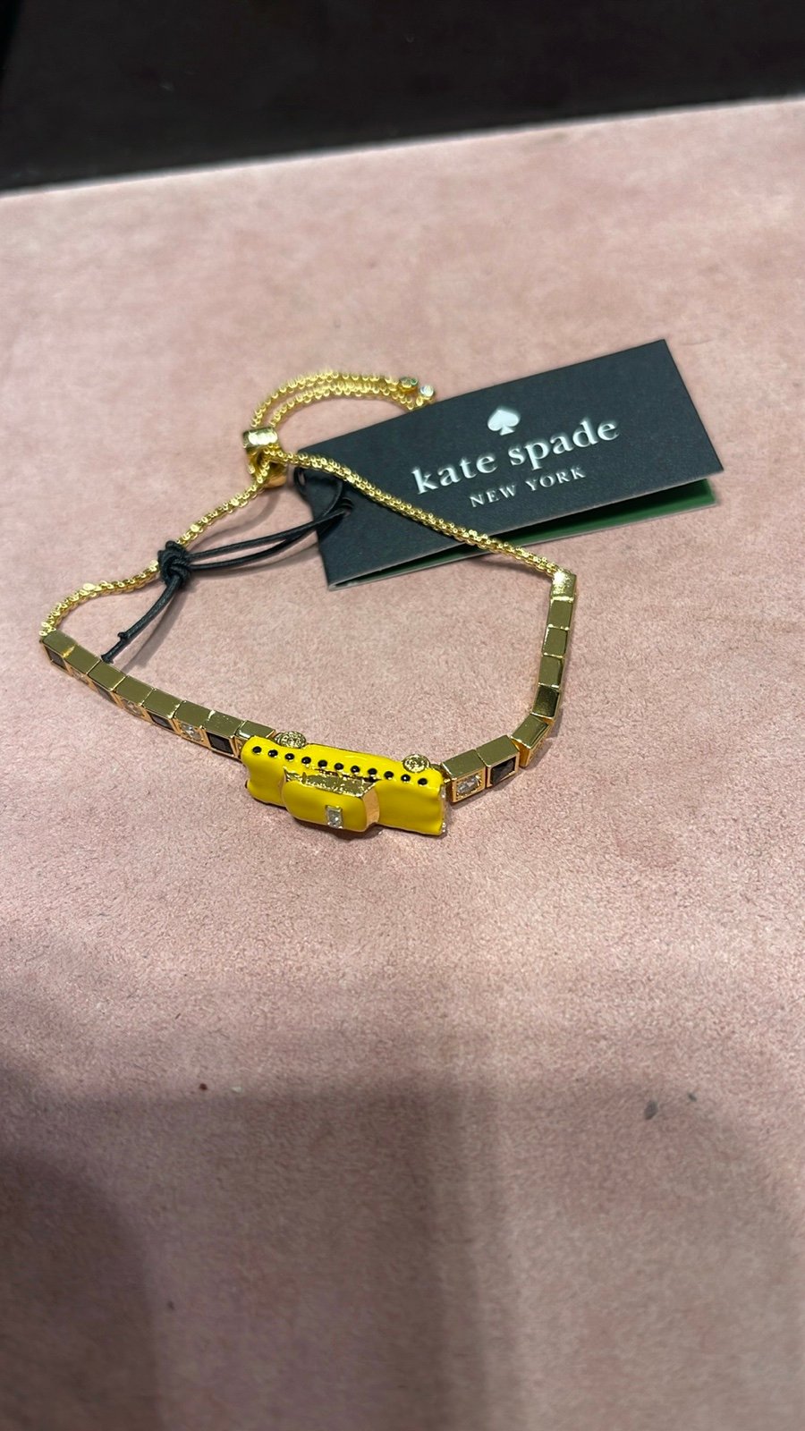 Kate Spade Gold and Yellow Bracelet NWT