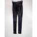 Spanx Women's Sz M Faux Leather Moto Leggings Textured Shaping Stretch Black