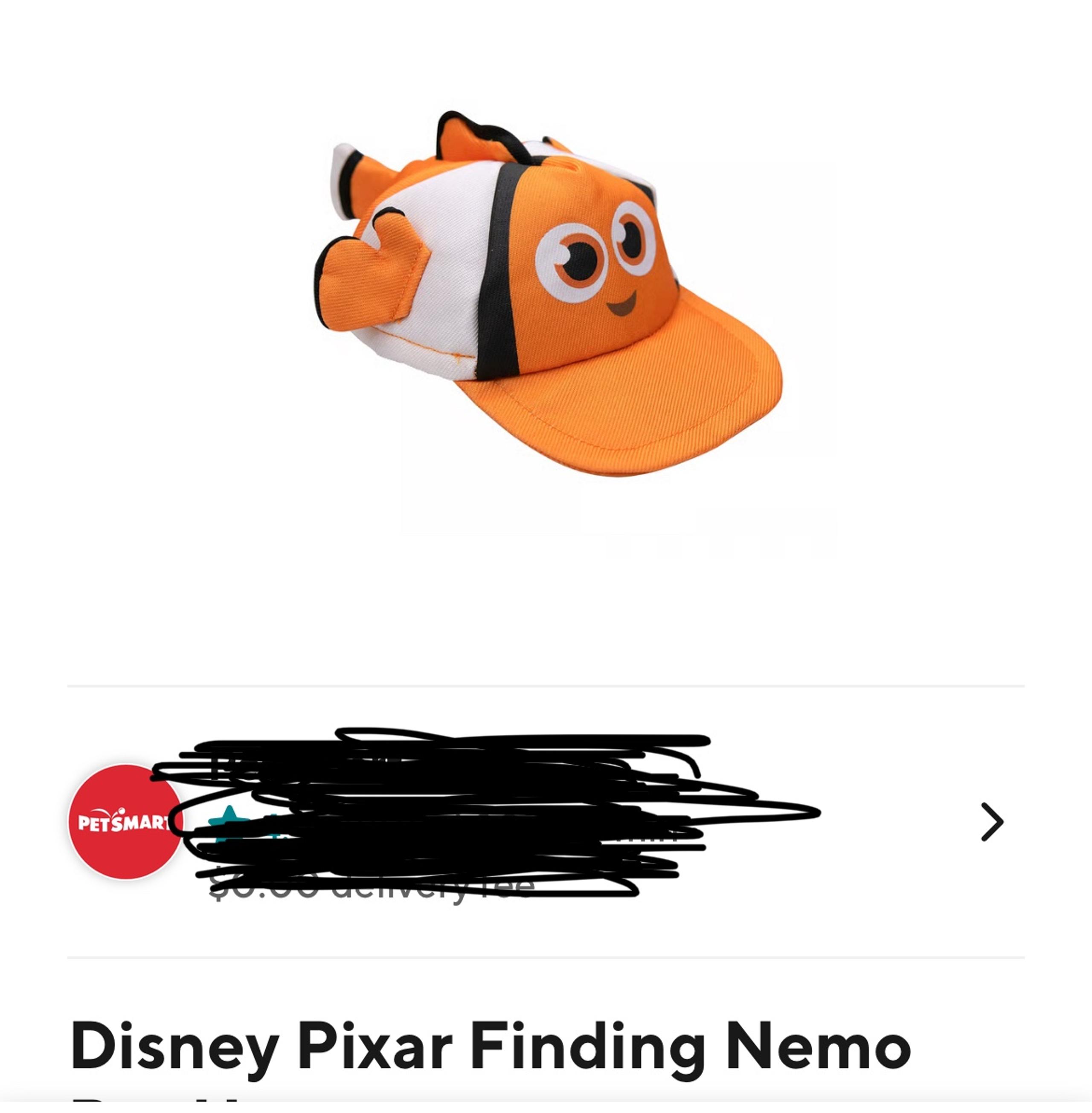 Disney fish pet hat
