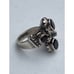 Vintage Garnet Sterling Silver Ring - Size 8.5