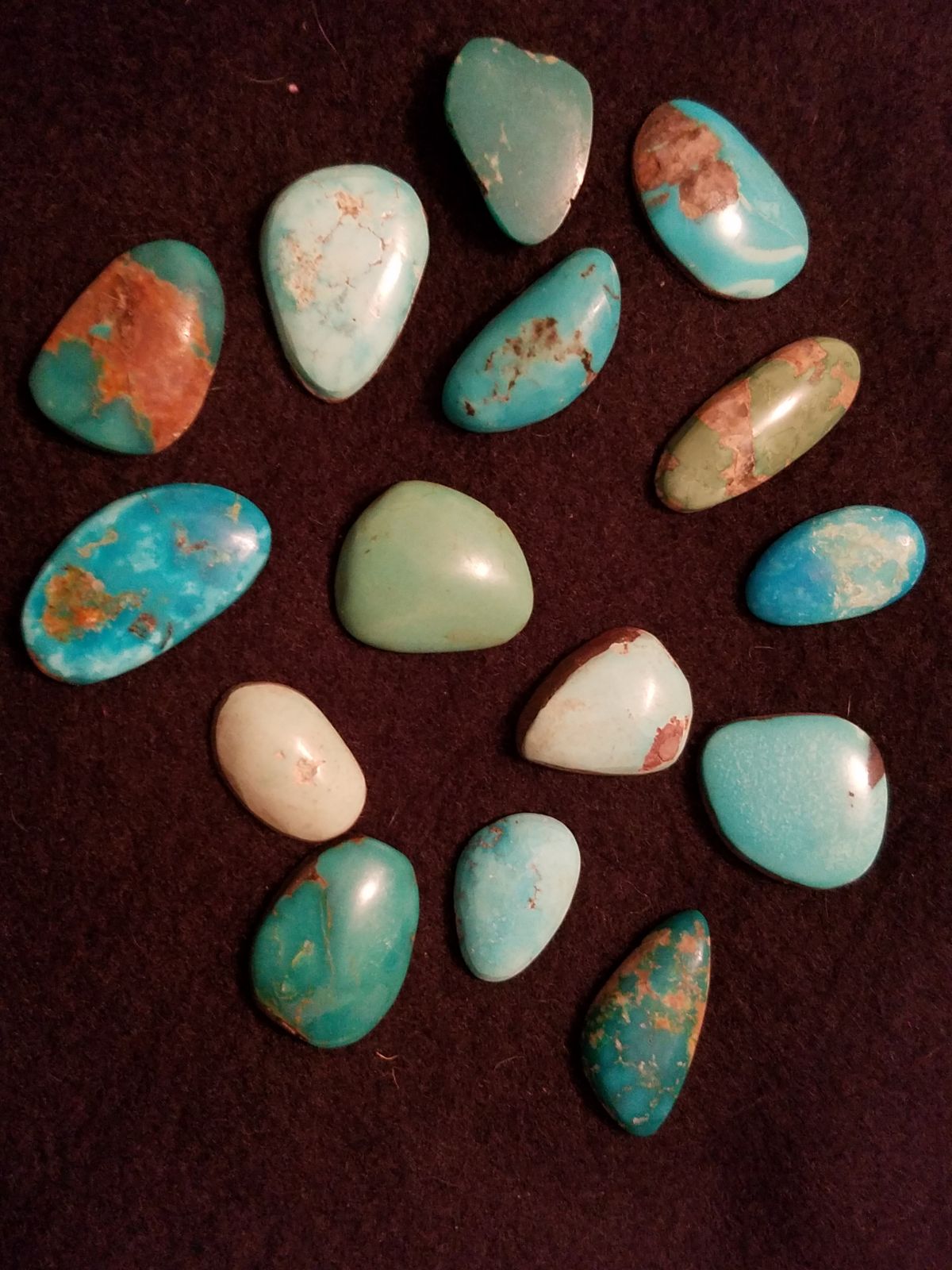 Turquoise Cabochans-PREVIEW ONLY