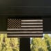 Handmade Wooden American Flag, Wall Hanging (Black & White)