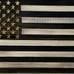 Handmade Wooden American Flag, Wall Hanging (Black & White)