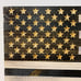 Handmade Wooden American Flag, Wall Hanging (Black & White)