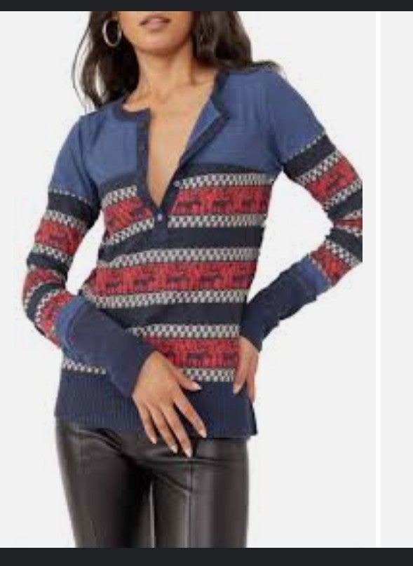 NWT We the Free People To The Woods knit sweater top