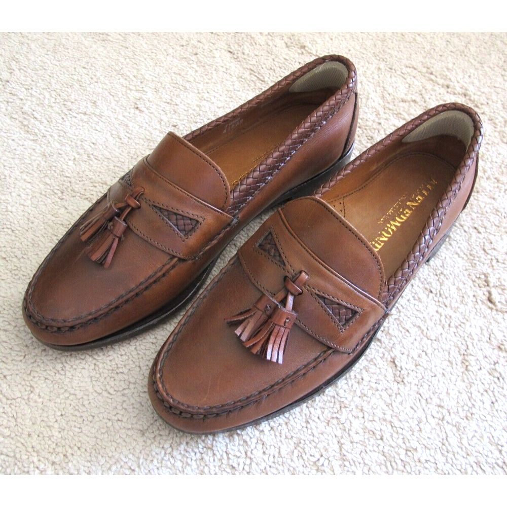 Allen Edmonds Maxfield Braided Tassel Loafers Men's Size 10.5 B Dress Shoes