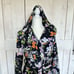 Vera Bradley womens Lightweight Fleece Robe Bloom Boom Navy Size Sm -Med NWT