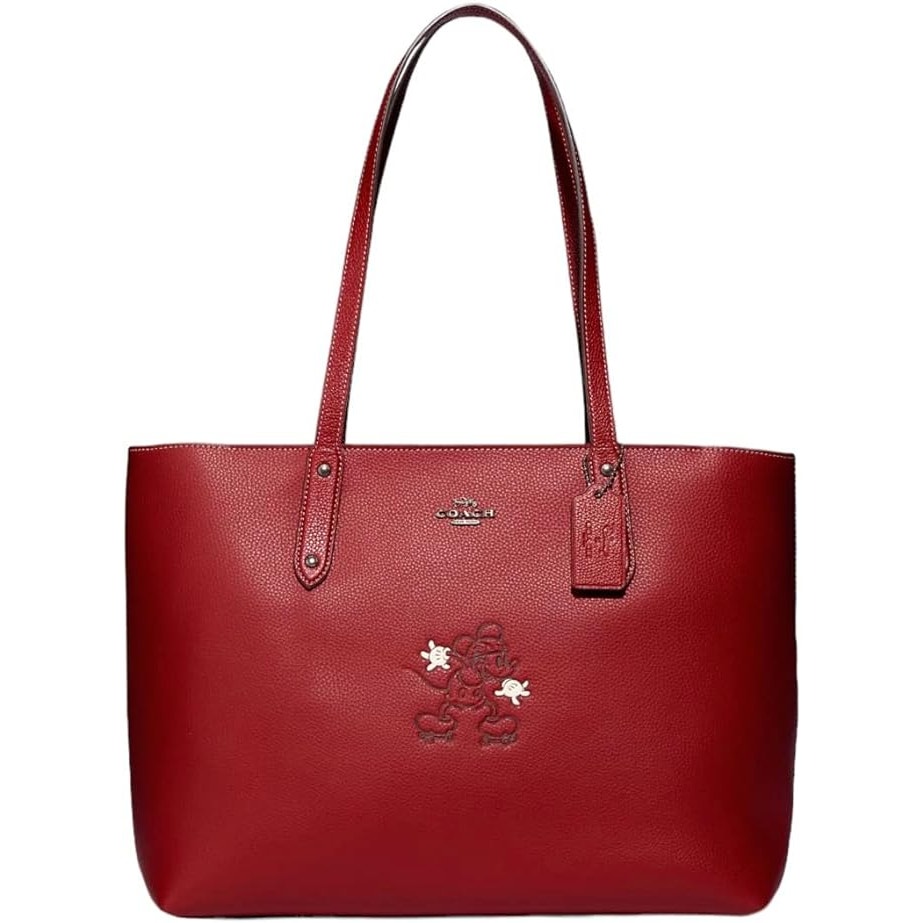 Disney X Coach Central Tote With Zip With Mickey Mouse Motif