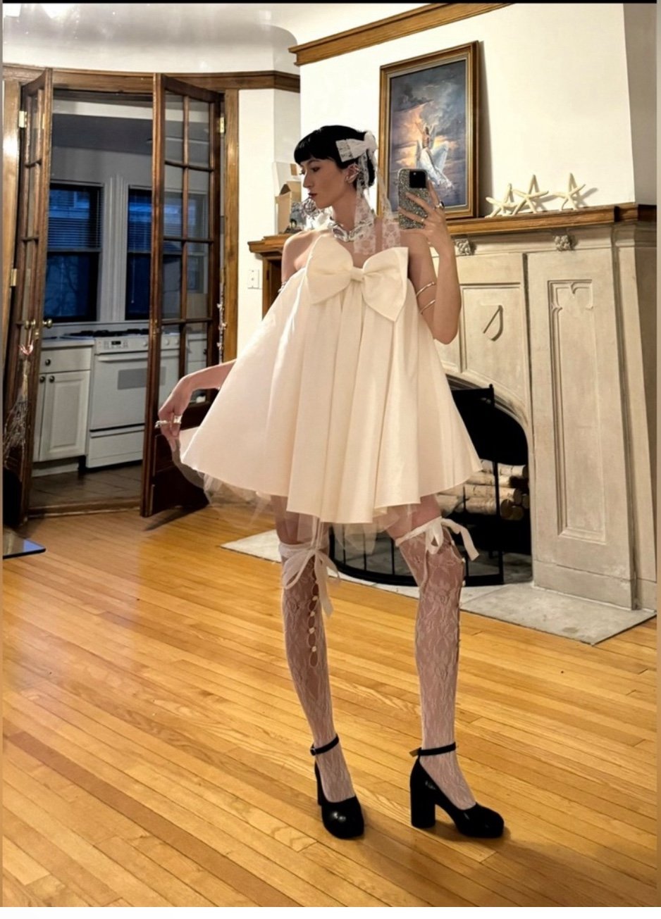 For love and lemons mini bride dress