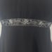Vintage Y2k Empire Waist Beaded Gown A Line Sleeveless V Neck Black Womens 8