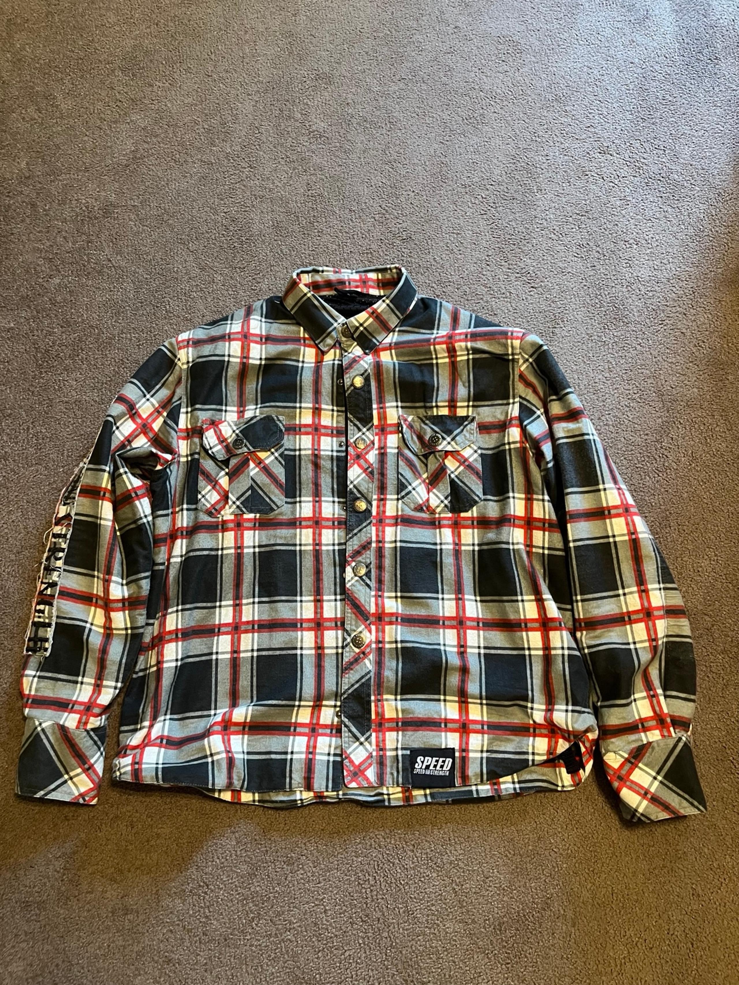Speed And Strength Rust And Redemption Flannel Riding Shirt - Size 2XL