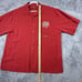 Bamboo Cay 2XL Large Short Sleeve Shirt Embroidered Red Soft Modal Cotton
