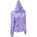Juicy Couture Velour Lavender Lilac Check Logo Hoodie Size Large Full Zip