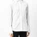 PETER DO Mia Tattoo Grosgrain Side Stripe Fitted Collared Shirt Blouse MSRP1150