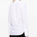 PETER DO Mia Tattoo Grosgrain Side Stripe Fitted Collared Shirt Blouse MSRP1150