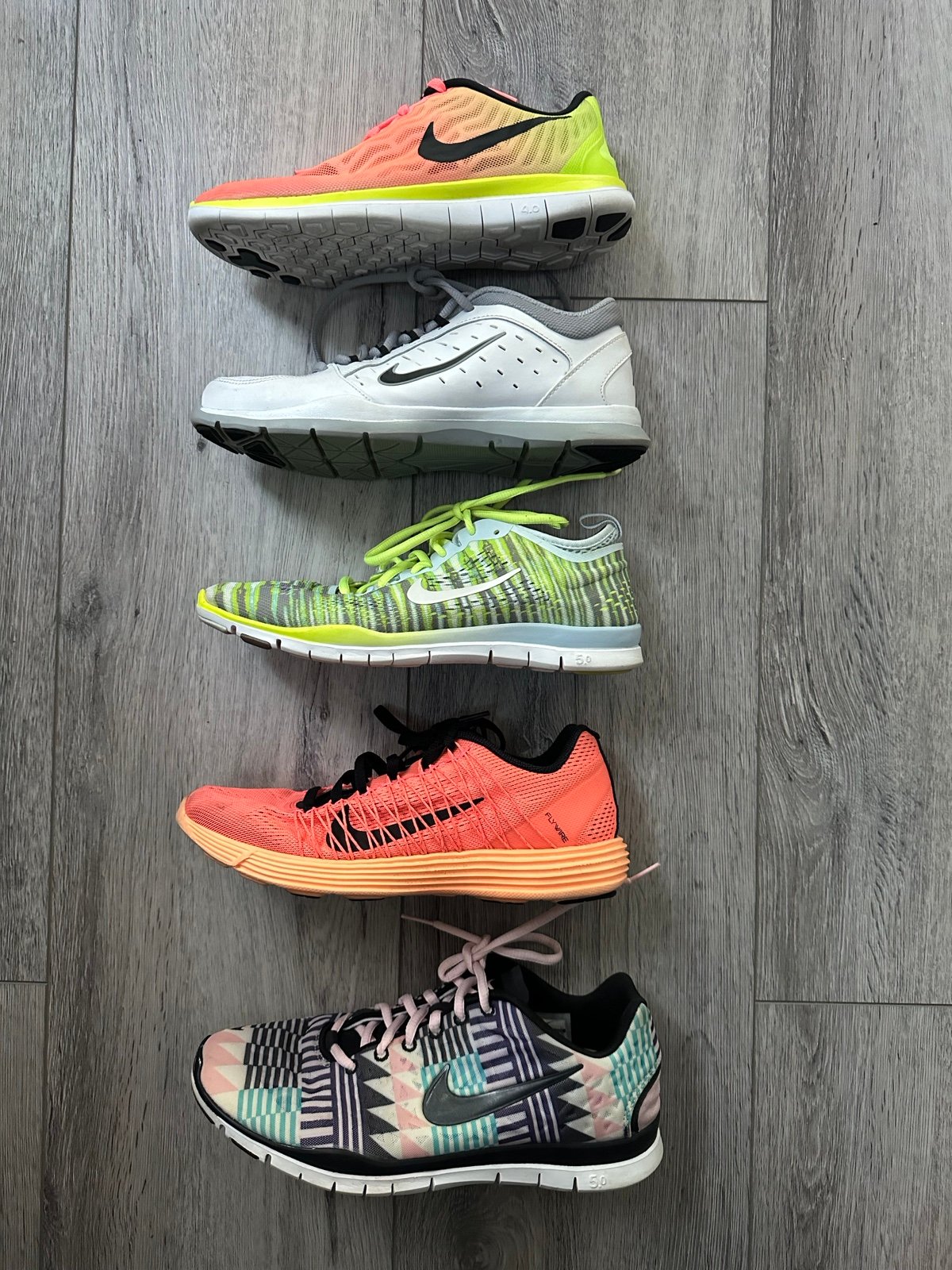5 Pairs Nike Shoe Bundle Size 8