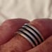 VINTAGE HANDMADE 925 STERLING SILVER MEN'S RING .