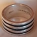 VINTAGE HANDMADE 925 STERLING SILVER MEN'S RING .
