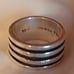 VINTAGE HANDMADE 925 STERLING SILVER MEN'S RING .