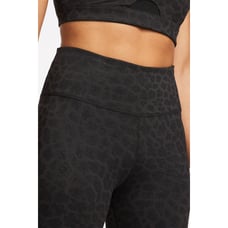 Nike Dri-Fit Glitter Leopard Leggings Size Small Black Animal Print Yoga Workout