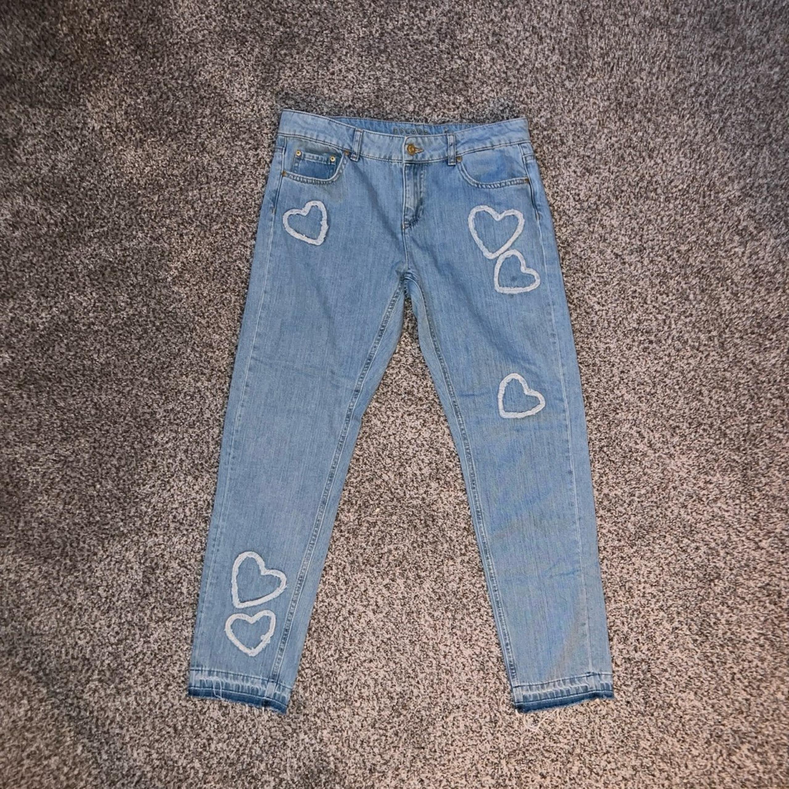 Escada Sport Heart Valentines Denim Jeans